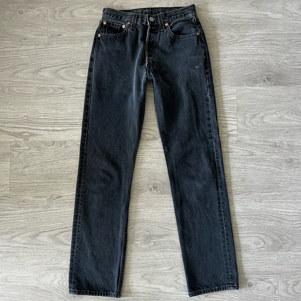 Black Made in the USA Vintage Levi 501’s - Picture 2 of 8